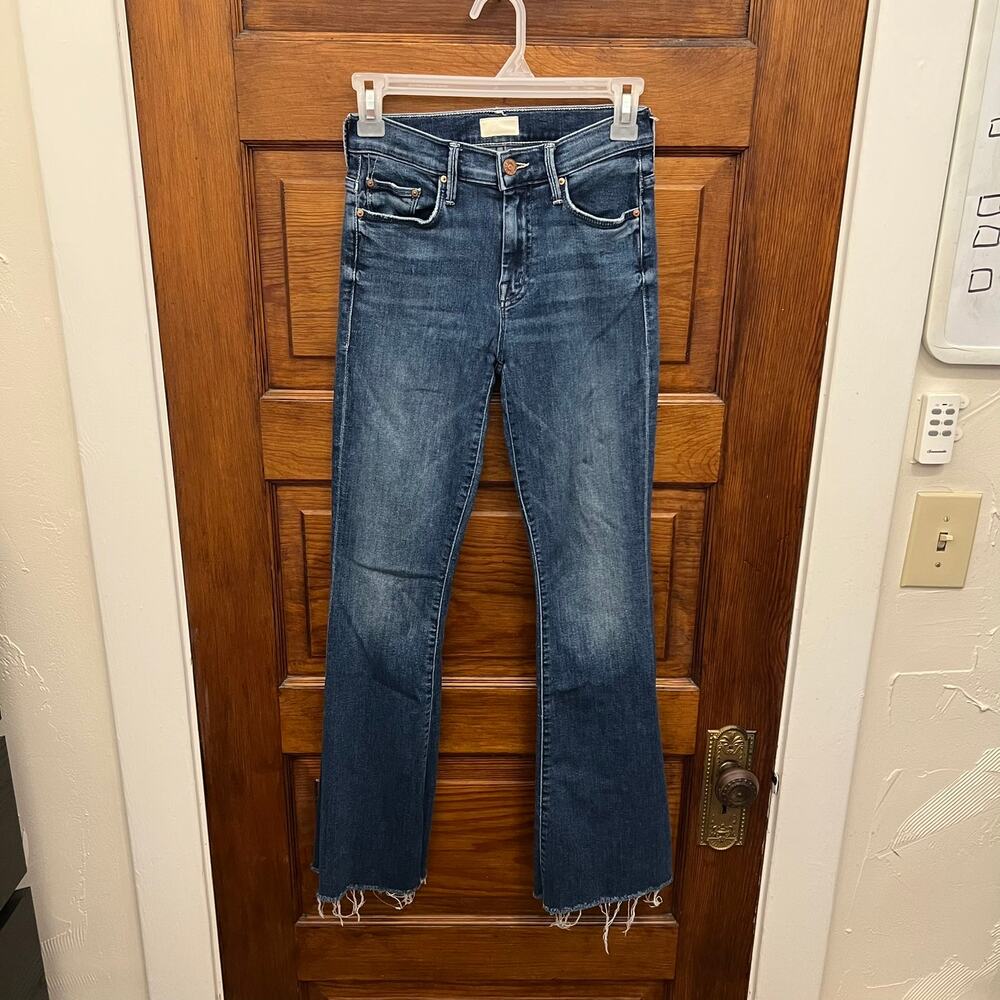 Mother Denim The Weekender Fray Groovin' sz 24 Women's Jeans Bluee $238